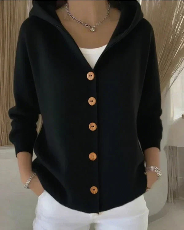 Freya™ Cardigan Classico con Bottoni