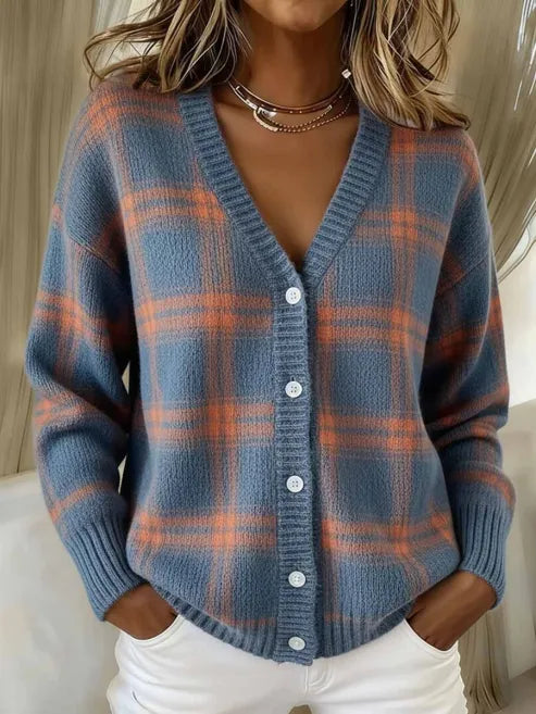 Mila™ Cardigan Morbido a Quadri