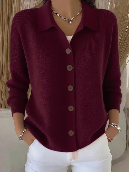 Maya™ Cardigan Classico con Bottoni