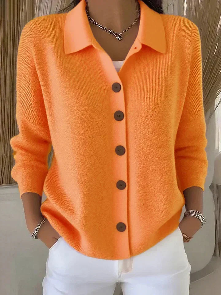 Maya™ Cardigan Classico con Bottoni