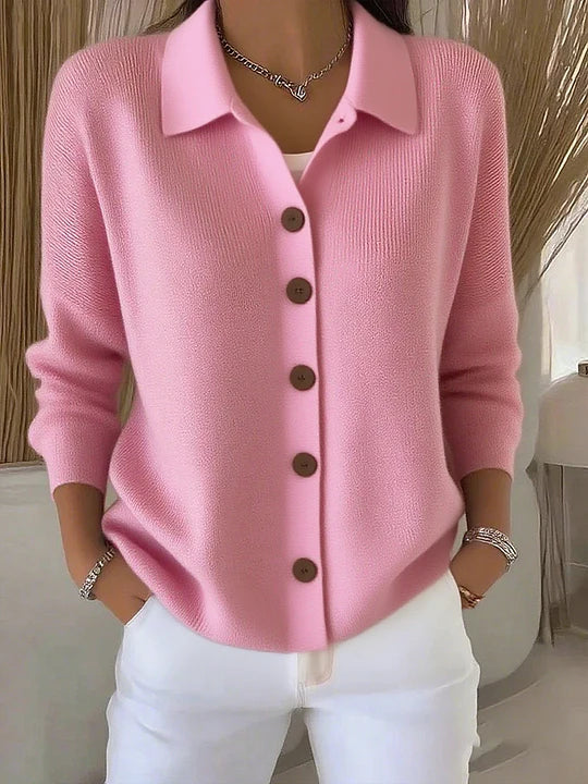 Maya™ Cardigan Classico con Bottoni