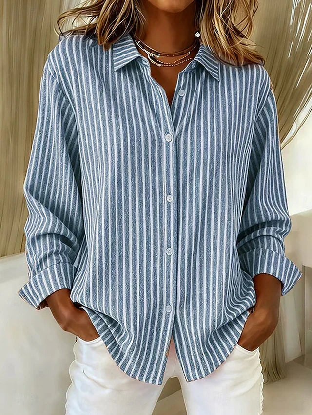 Clara™ Camicia Relaxed a Strisce