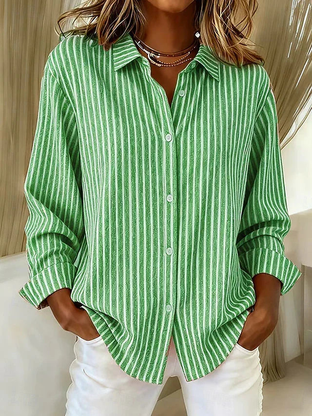 Clara™ Camicia Relaxed a Strisce