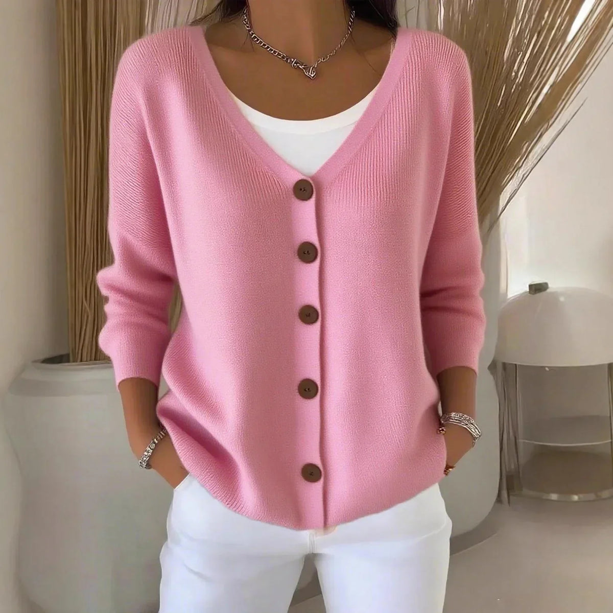 Isla™ Cardigan con Bottoni Morbidi