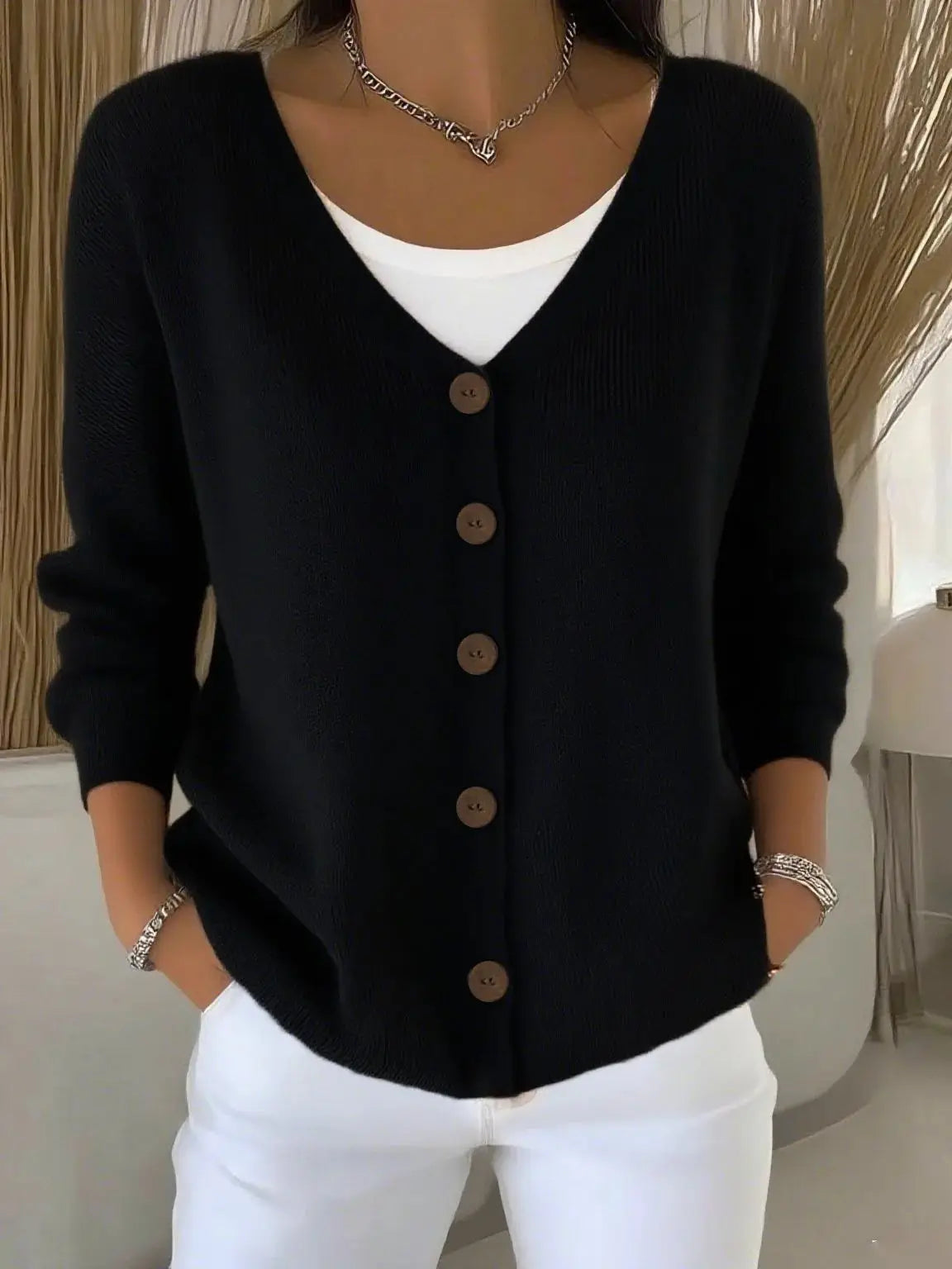 Isla™ Cardigan con Bottoni Morbidi