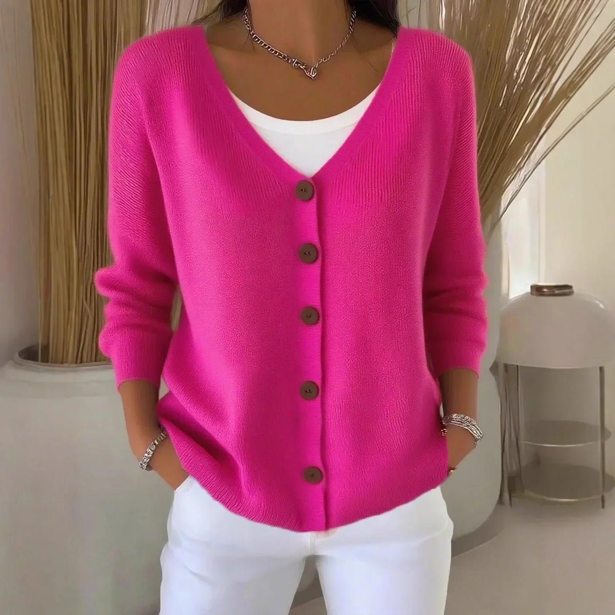 Isla™ Cardigan con Bottoni Morbidi