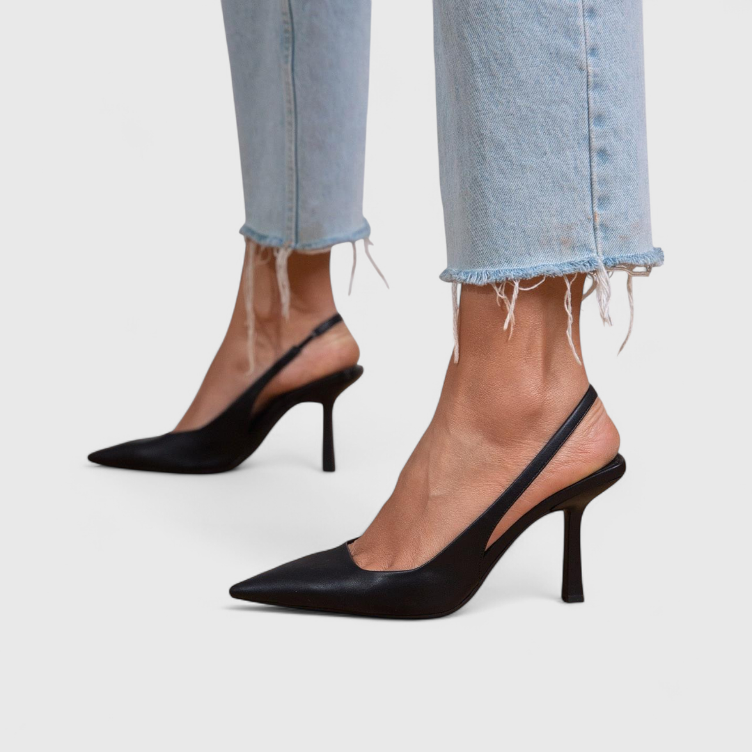 Bellavira – Tacchi ortopedici slingback leopardati