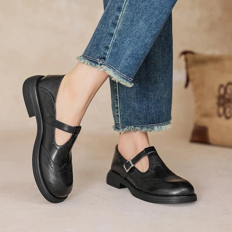 Elvara | Scarpe con Cinturino in Pelle