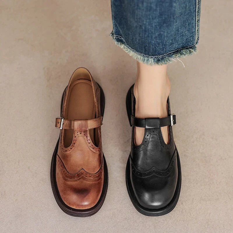 Elvara | Scarpe con Cinturino in Pelle